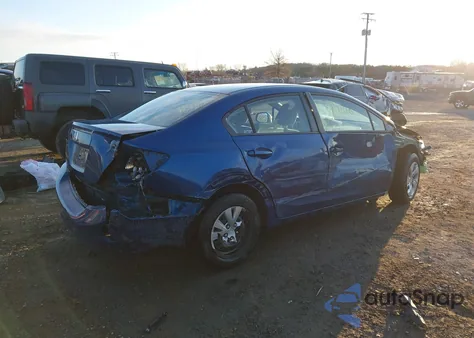 2012 Honda Civic Lx z USA, uszkodzony, nr VIN 19XFB2F53CE018362